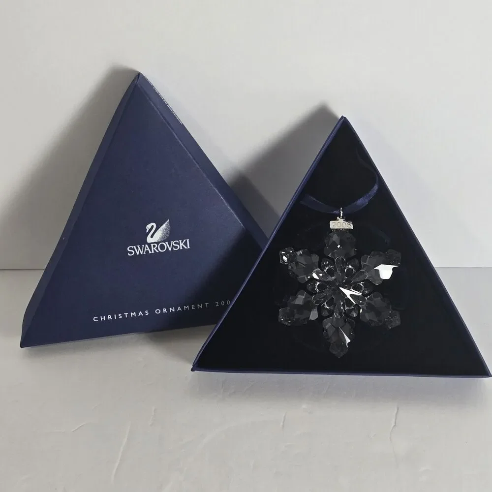 Swarovski Crystal Annual Edition 2008 Christmas Snowflake Ornament